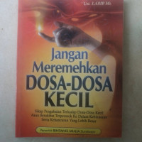 Image of Jangan Meremehkan DOSA-DOSA KECIL