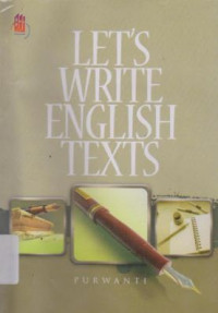 Image of LET'S WRITE ENGLISH TEXTS