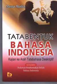 Image of TATA BENTUK BAHASA INDONESIA